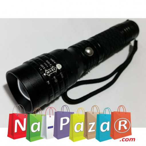 Супер мощен акумулаторен фенер с CREE LED диод 250000W Zoom T6 Model 020