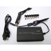 Универсално зарядно за лаптоп на 220V и 12V (изход 12-24V 100W)